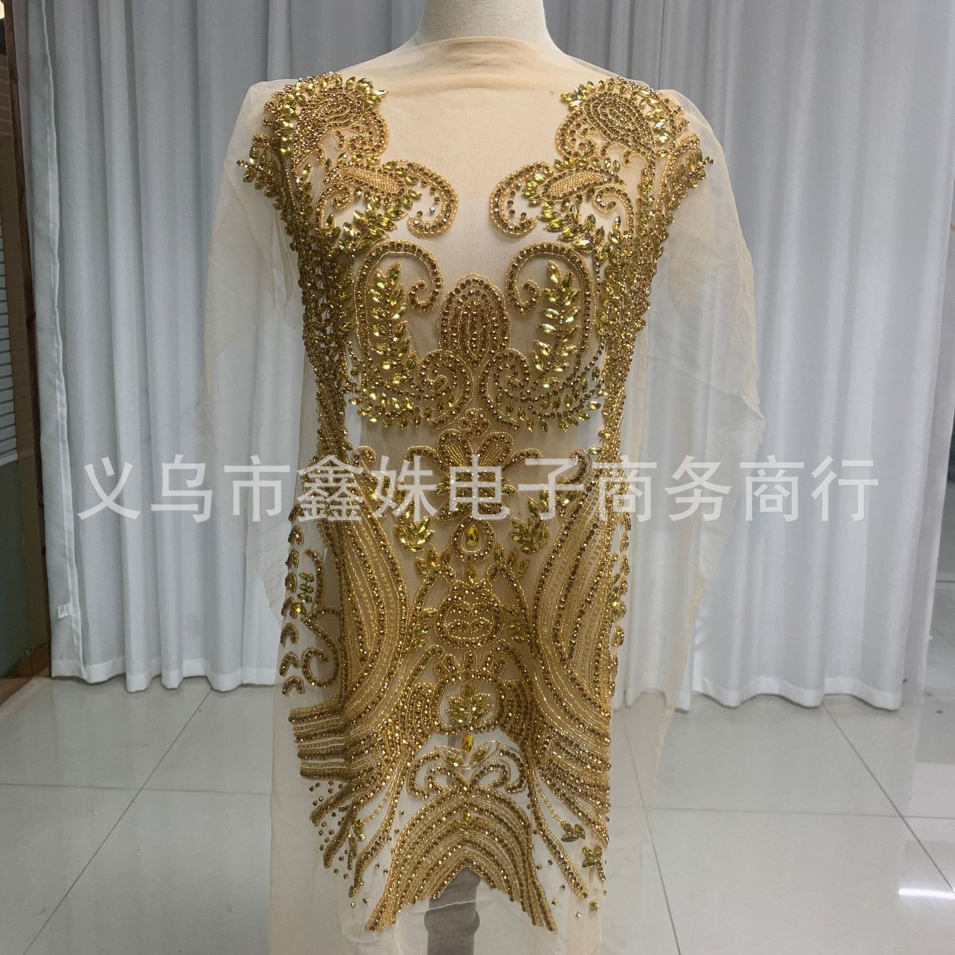 2023秋季新款宴会优雅重工礼服婚纱辅料