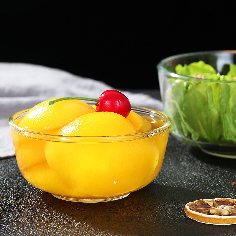 Manufacturers Supply Household Heat-Resistant Glass Soup Bowl Large Thick Vegetable Fruit Instant Noodles Salad Bowl Wholesale Application Scenario