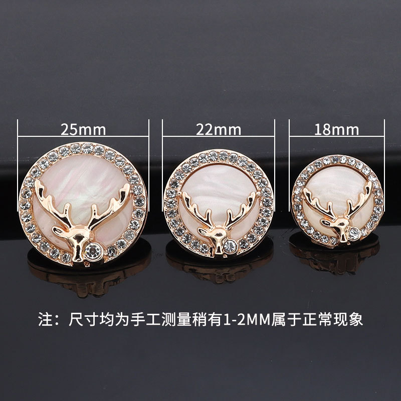 Wholesale of high-end suit buttons, women's coat buttons, chanel-style sweaters, windbreakers, decorative buttons, and elk metal buttons Application Scenario