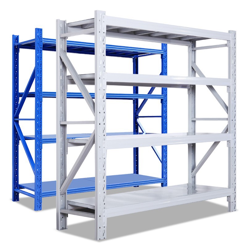 200Kg Medium Storage Shelves Supermarket Industrial Warehouse Warehouse Shelves Commercial 4 Layer Combined Storage Shelves Wholesale Item Picture