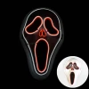 New Halloween glowing mask: Black V for Vendetta, Sky Fox, Santa Claus Screaming, Glowing Mask Specification image