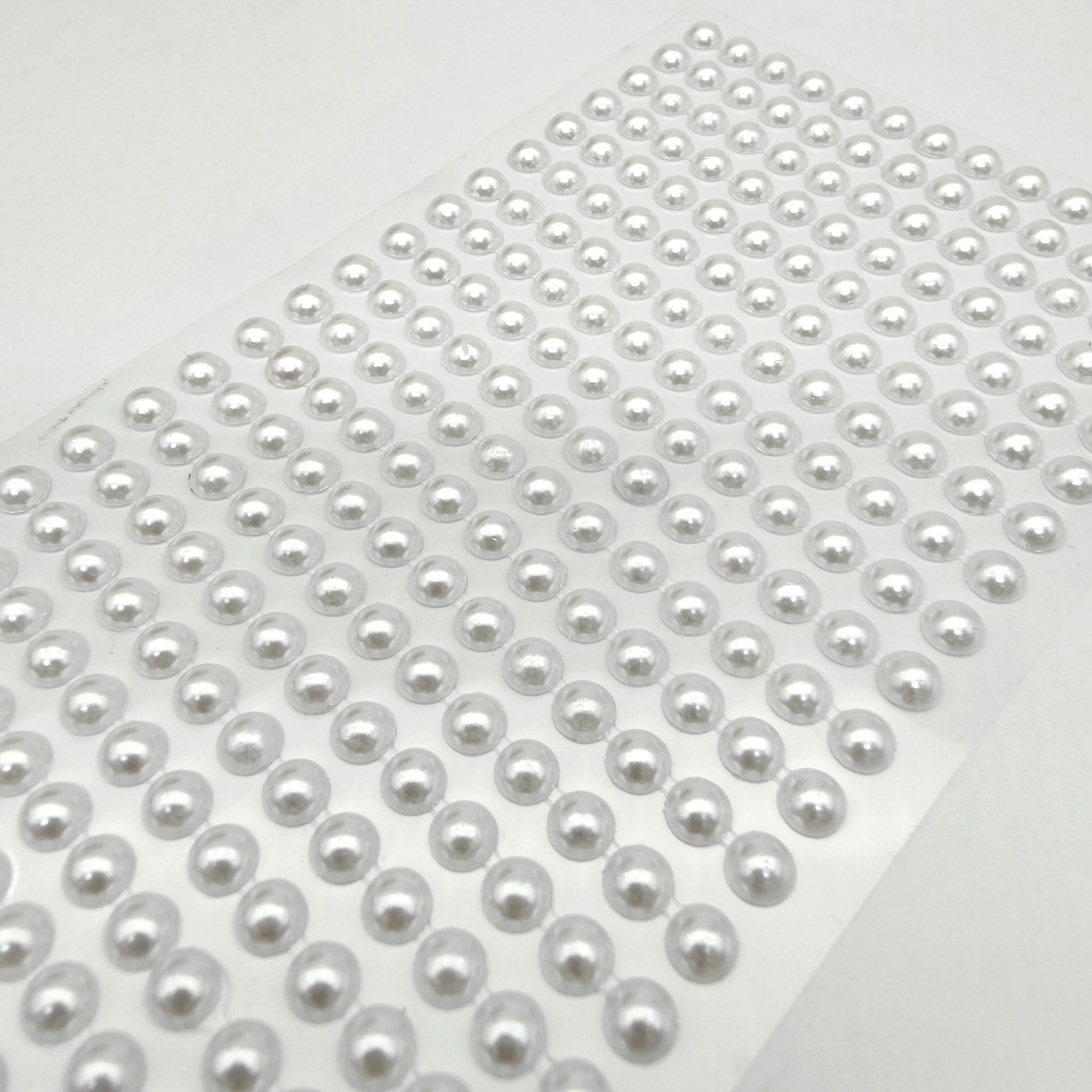 3456810mm colored anti-pearl stickers, semi-circular flat-bottomed pearl stickers, DIY creative geometric-shaped car stickers details Picture