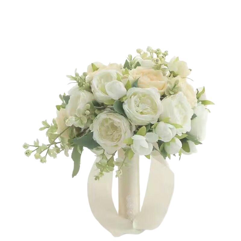 Forest-style wedding photography props, hand-held bouquets, hand-held bouquets for brides, Korean-style wedding, marriage certificate, simulated flower bouquets, only love Item Picture