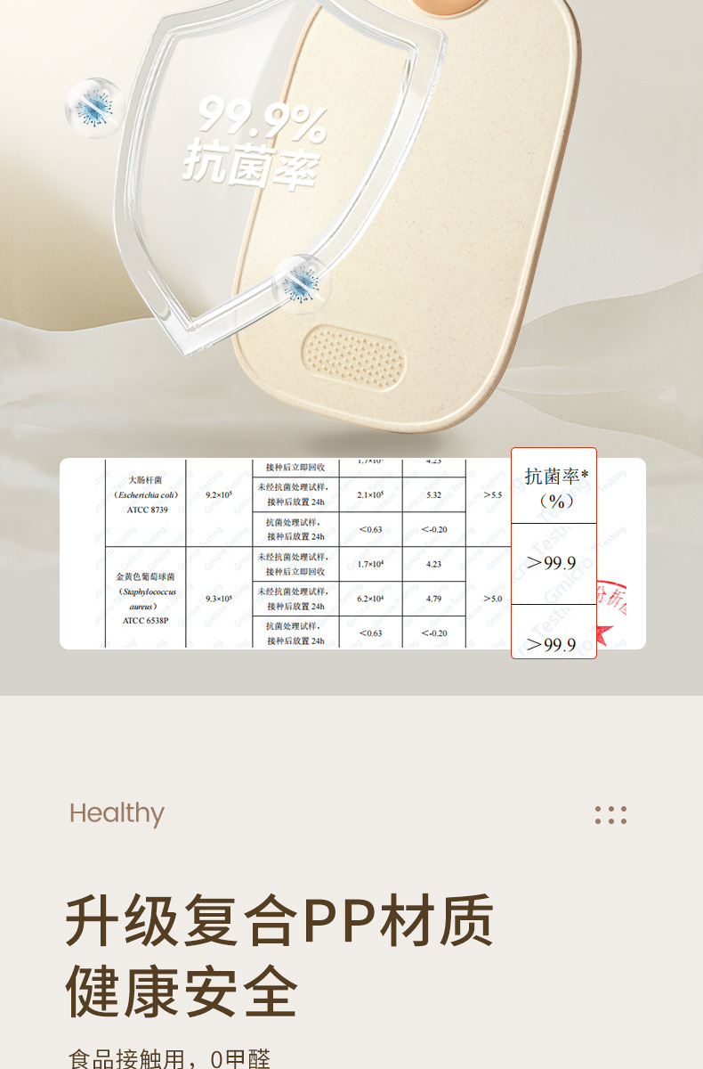 【禾豆c】水果砧板蔬菜切菜板厨房家用塑料菜板宝宝辅食双面案板详情4