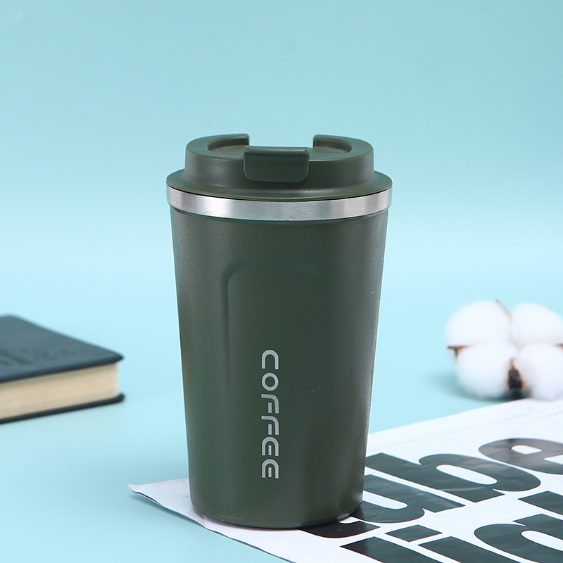 Explosive 304 Stainless Steel Second Generation Coffee Cup Portable Vacuum Thermos Cup Creative Simple Double Car Water Cup Application Scenario