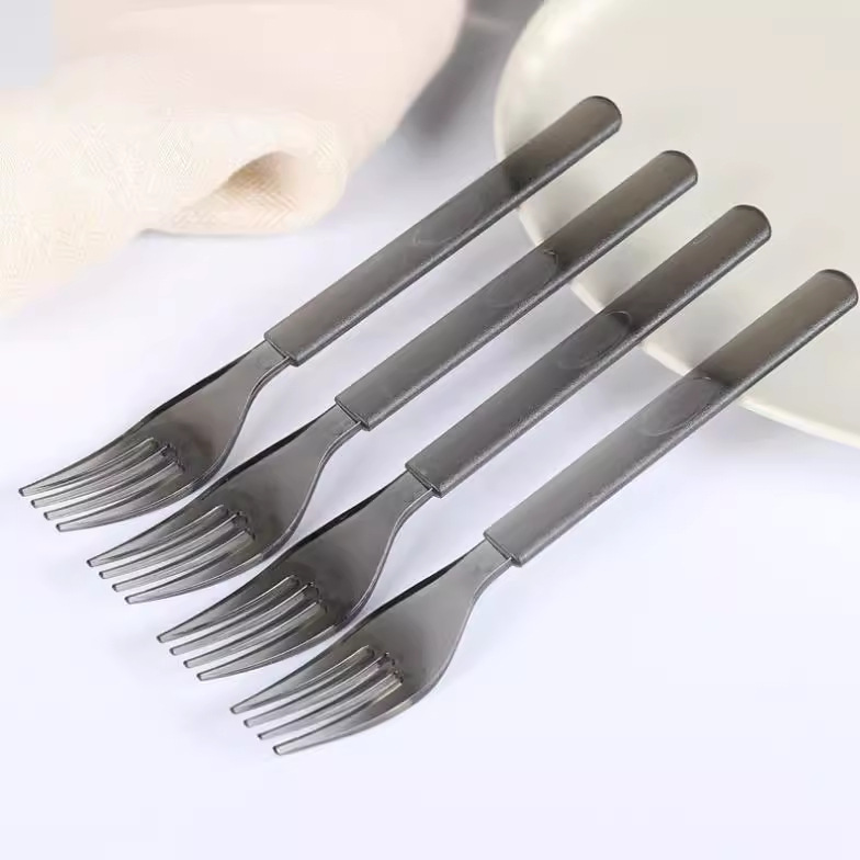 Spot Spoon Individual Packaging Thickened Fork Plastic Western Food Knife And Fork Light Food Cutlery Salad Steak Takeout Packaging Item Picture