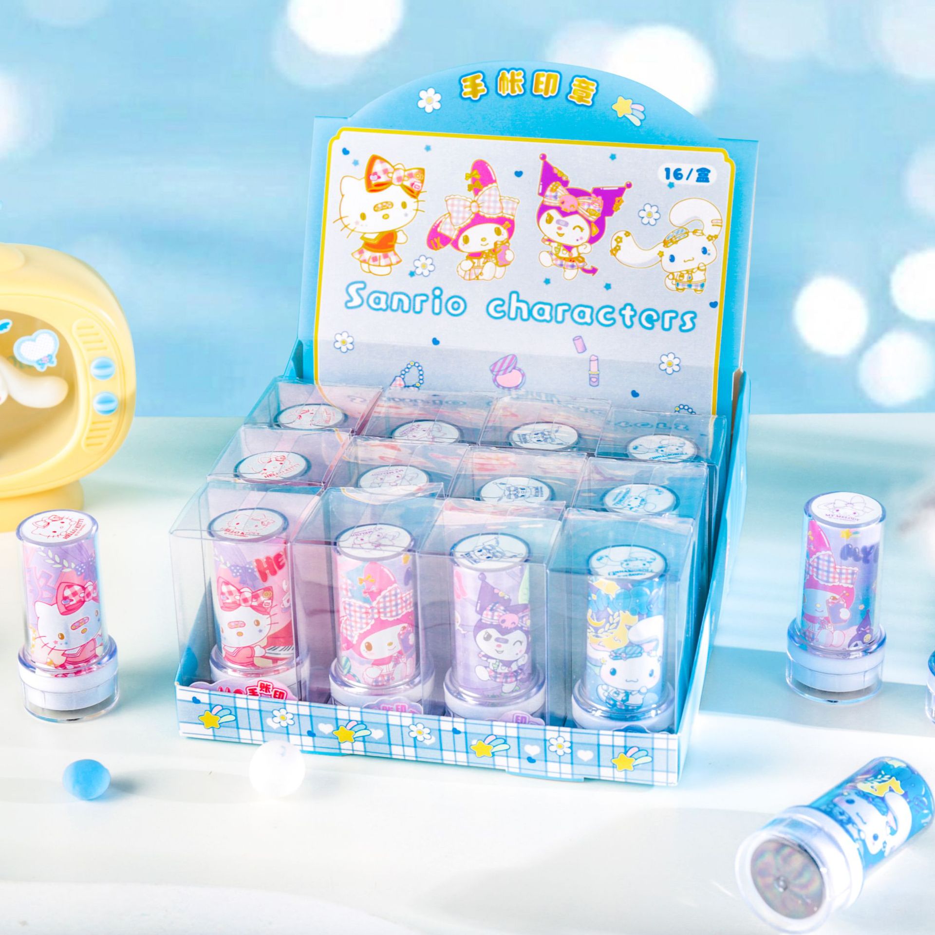 New Cartoon Genuine Sanrio Photosensitive Stamp Cute Student Stamp Award Gift Stamp June 1 Gift Item Picture