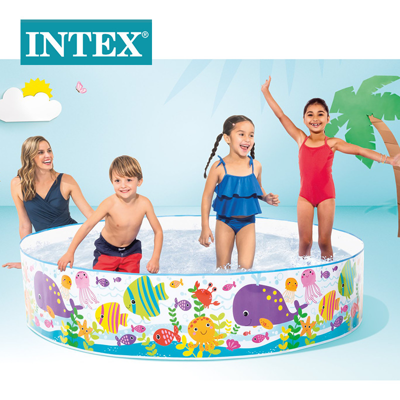 INTEX56452 Ocean Park Hard rubber Pool, Non-inflatable Pool, Family swimming pool, non-inflatable pool details Picture