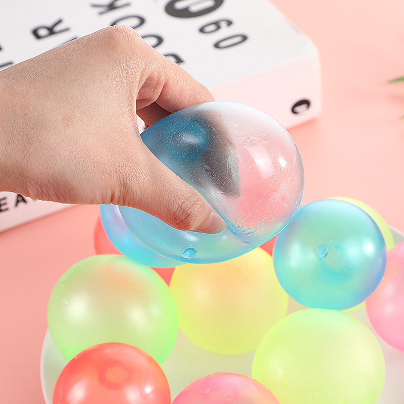 Cross-border popular luminous sticky target ball decompression vent ball suction top sticky ball parent-child interaction sticky wall ball decompression toy thumbnail