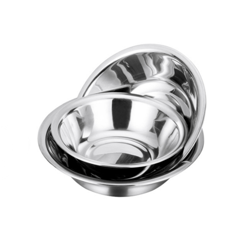 Stainless Steel Yard Bucket Thickened Soup Basin Non-Magnetic Horse Bucket Home Student Canteen Round Soup Bowl Hotel Kitchen Stainless Steel Basin Item Picture