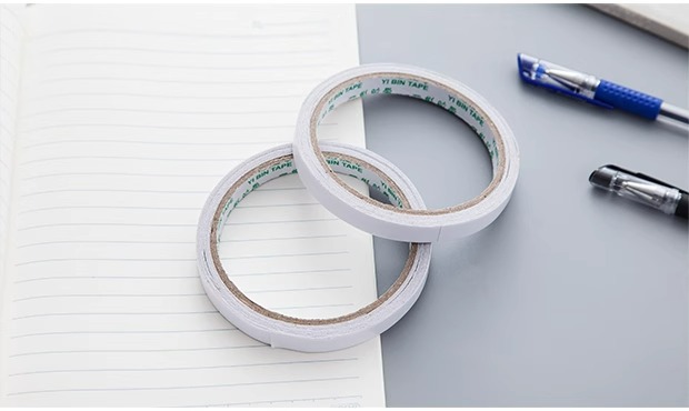 双面胶白色纸胶带强力不留痕小胶纸文具胶带胶带纸可手撕粘胶批发详情9