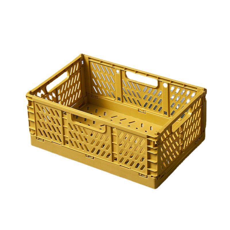 Desktop folding storage basket, snack and stationery organization and storage box, cosmetics and sundries basket Item Picture