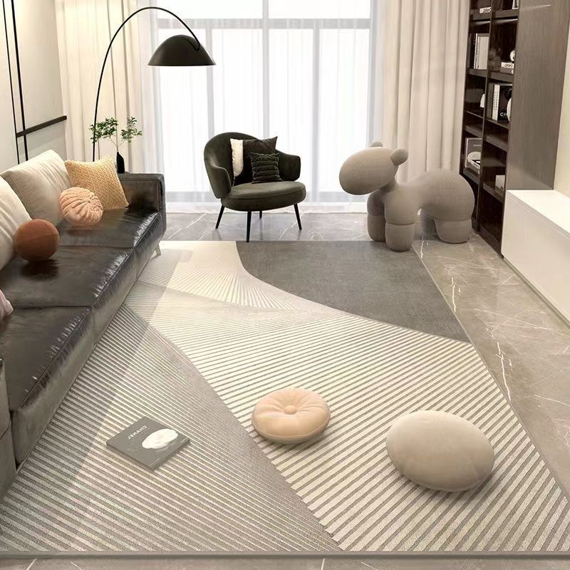 The living room carpet is dirt-resistant and easy to maintain. The sofa is light luxury. The coffee table carpet is modern and simple. The bedroom is fully covered with anti-slip floor MATS Application Scenario