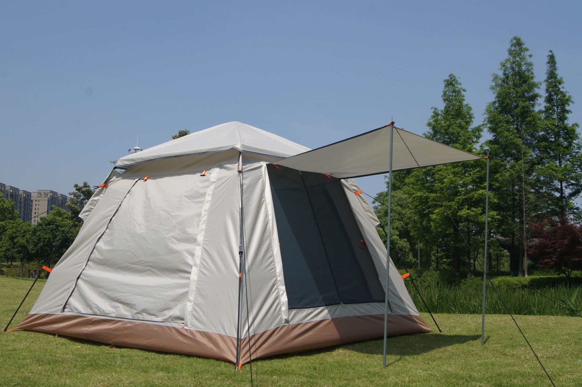 Outdoor hiking tents, rainproof camping single-layer tents, travel quick-opening tents, automatic tents, camping windproof tents Specification image