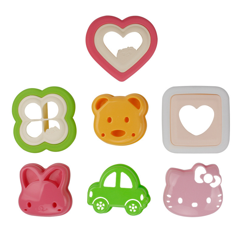 Diy Multiple Sandwich Mold Bread Cut Toast Cut Car Bear Rabbit Cat Bread Mold Bento Mold Item Picture