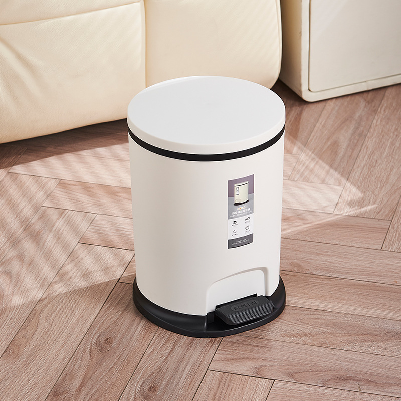 Songtai Pedal Type Garbage Can Household Simple Toilet Garbage Can Large Capacity Waterproof Kitchen Garbage Can With Lid