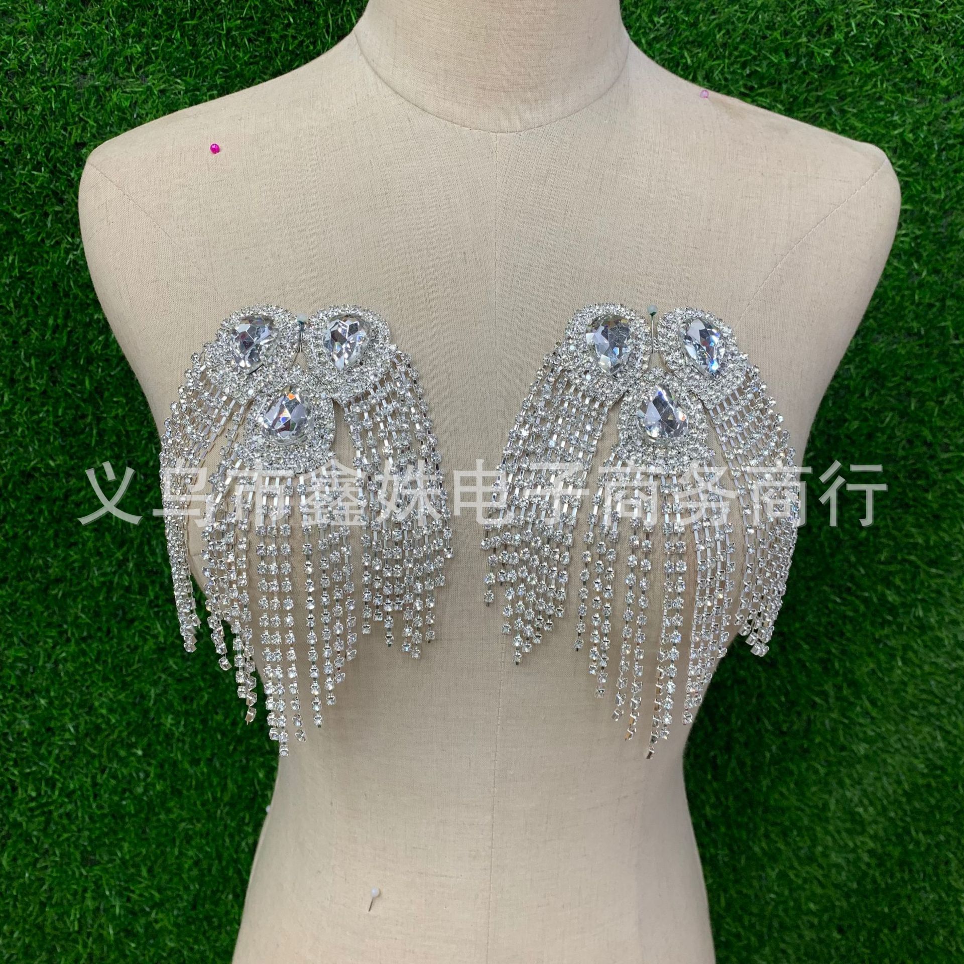 S-shaped diamond chain, silver-white diamond chain headband, hair accessory, decorative accessories, clothing accessories Specification image