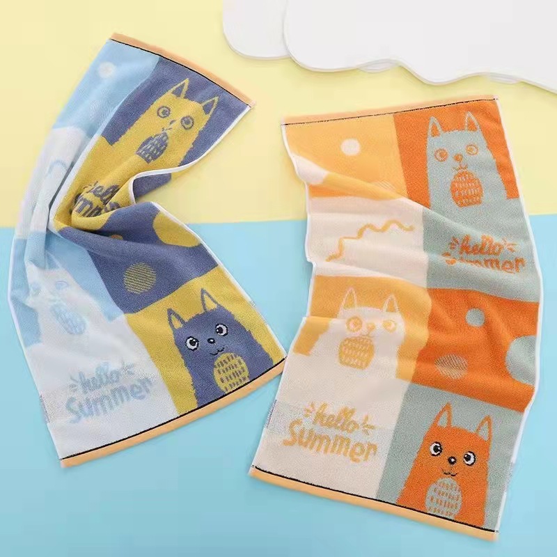 Sweet Cotton Towel Lovely Jacquard Face Towel Absorbent Company Gift Merchants Super Household New Products A Hair Specification drawing