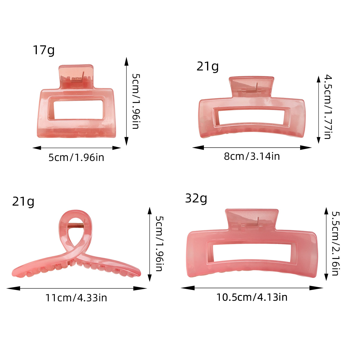 Simple Korean spring and summer candy-colored scratch-off clips, small size, fresh and fashionable ponytail clips, sweet shark clips, hair clips, hair accessories for women Application Scenario