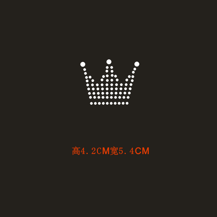 现货 厂家直销 服装 烫钻 新款 批发 小图标口罩牢固好 皇冠 LOGO
