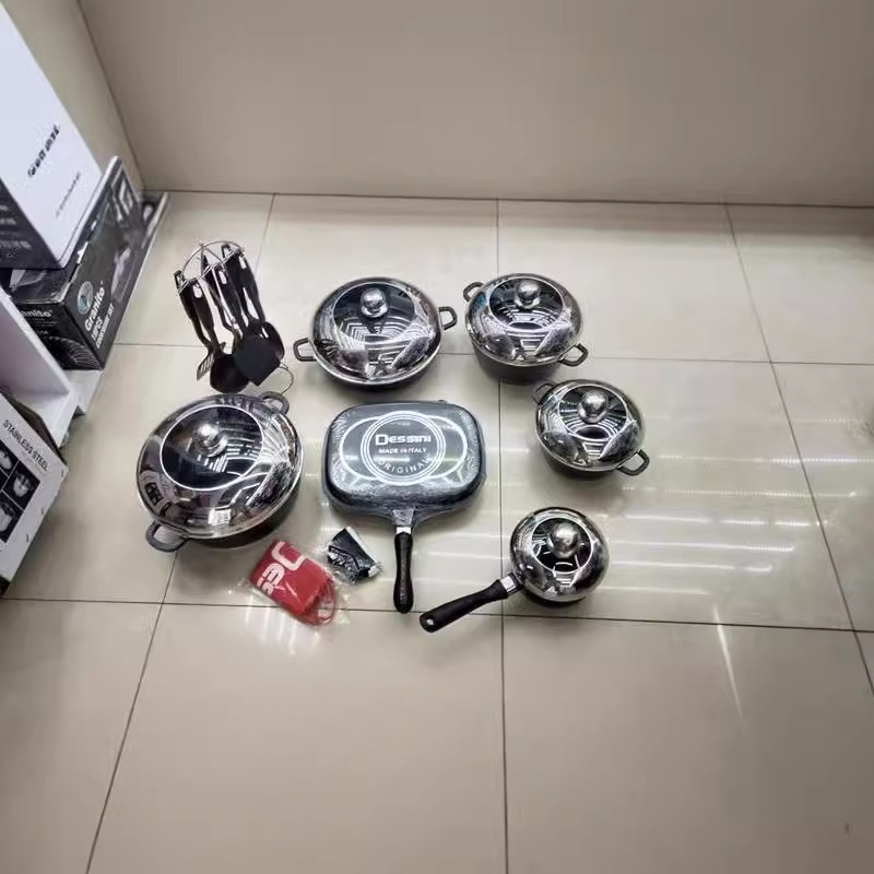 dessini 23pcs set sets of cookware, non-stick pans, tourmaline set POTS, aluminum pot set kits details Picture