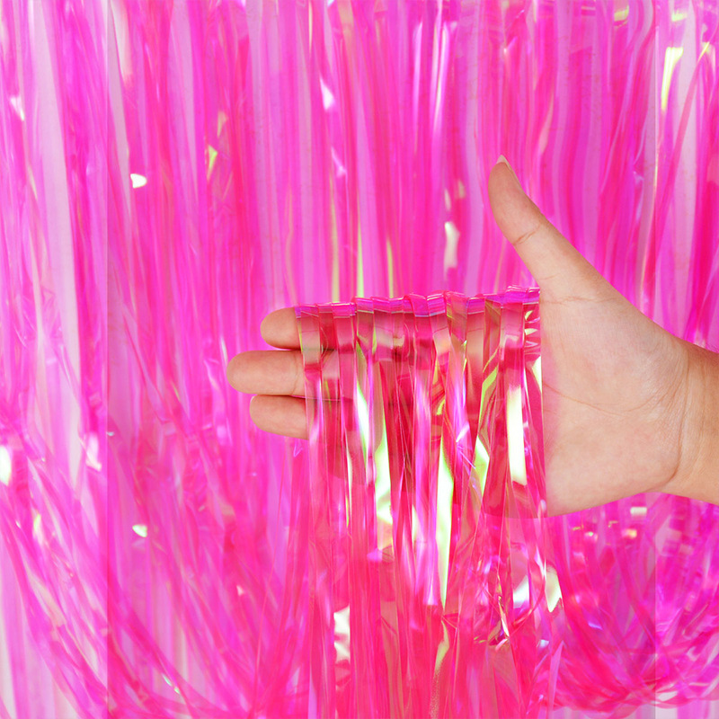 Rainbow, dazzling and iridescent rain curtain, door curtain, wedding room, birthday background, room decoration, atmosphere, decorative props Application Scenario