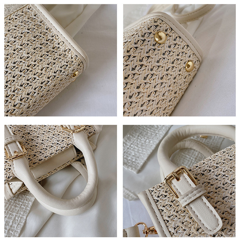 草编包/包包儿童草编时尚/编织/编织包女草编文艺/草纸绳工艺品包细节图