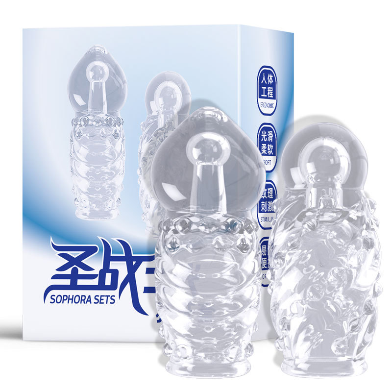 Wolf tooth ring, thickened and lengthened large head cover, anti-allergy adult products for men full figure