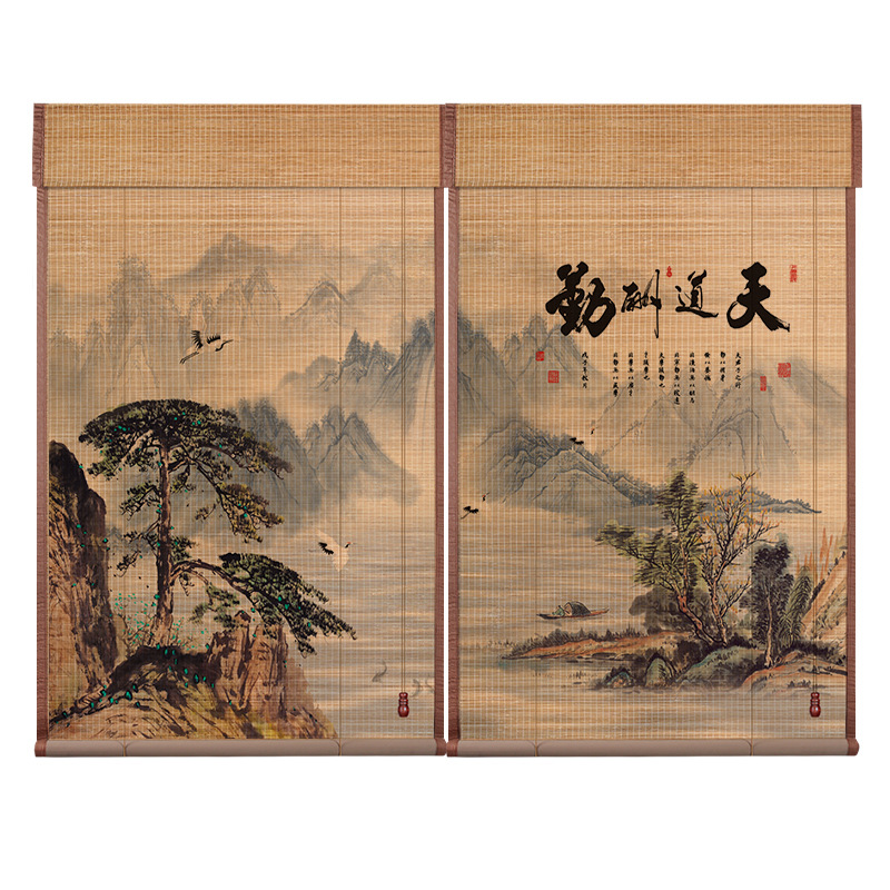 窗帘装饰材料~花边/窗帘窗帘扣/木杆称/罗马杆/竹窗帘细节图