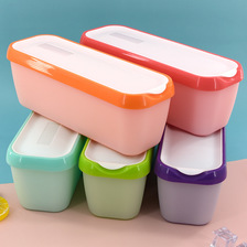 现货批发家用制冰盒雪糕冰淇淋带盖冰箱保鲜冰盒DIY雪糕盒子模具