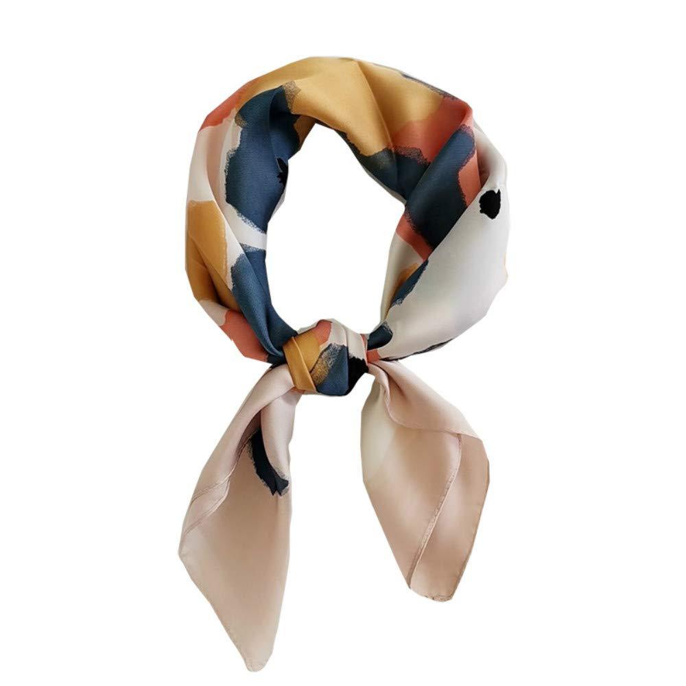 Medium-sized square satin headscarf with a silk-like feel, lightweight neck scarf, scarf, headscarf, silk scarf