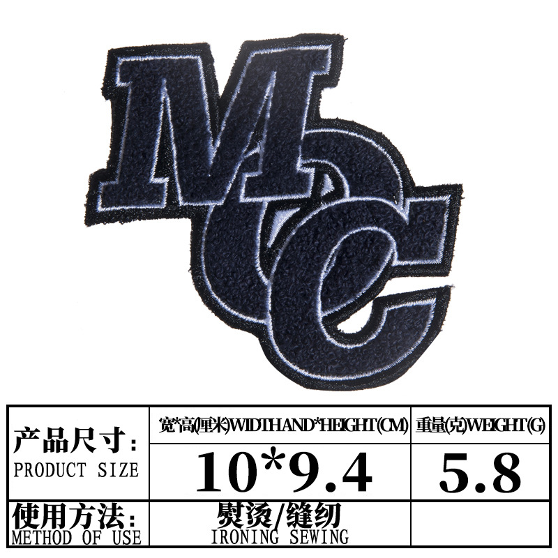 Custom Text Letter Cloth Paste Cartoon Clothing Embroidery Chapter Make Computer Embroidery Cloth Label With Adhesive Patch Decal Application Scenario