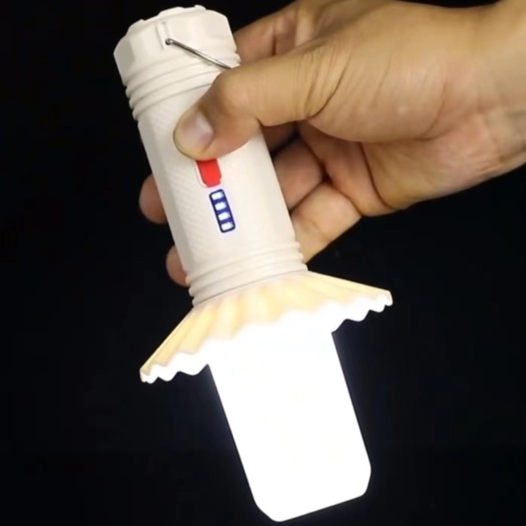 New outdoor three-in-one portable camping light, hook dual-source LED camp atmosphere light, emergency light Specification image