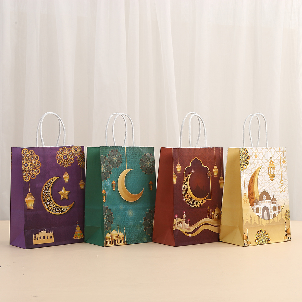 Candy handbag, Moon Festival gift bag, kraft paper bag, shopping bag for malls. Wholesale takeout bags.