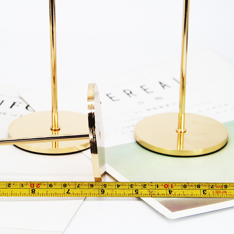 Amazon Creative Candlestick Candle Cup Decoration Gold Home Candlelight Dinner Wedding Iron Candlestick Decoration Specification drawing