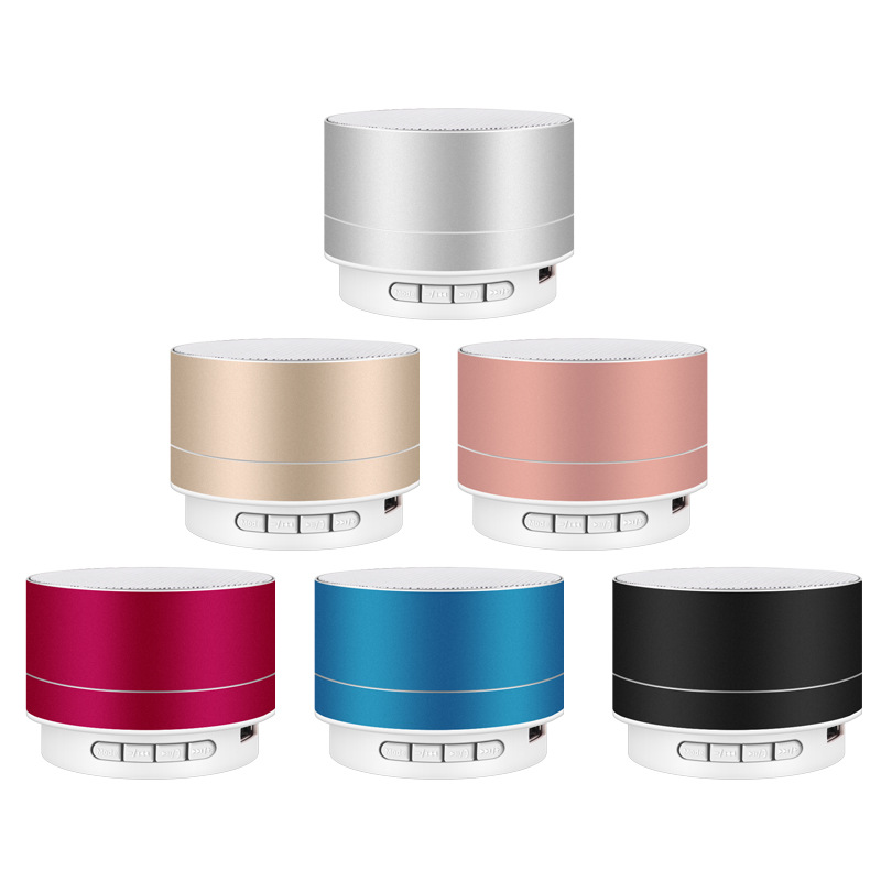 A10 Metal Bluetooth Speaker Can Be Fixed Logo Subwoofer Small Steel Gun Wireless Crack Bluetooth Small Speaker Gift Item Picture
