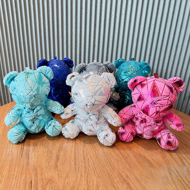 Violent bear dolls, teddy bear dolls, toys, gifts, plush toys, night market stalls, ring-tossing supplies details Picture