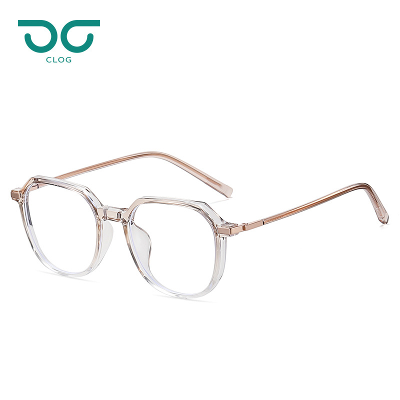 新款时尚TR90插针平光镜个性方框韩版防蓝光眼镜工厂批发可代发详情图5