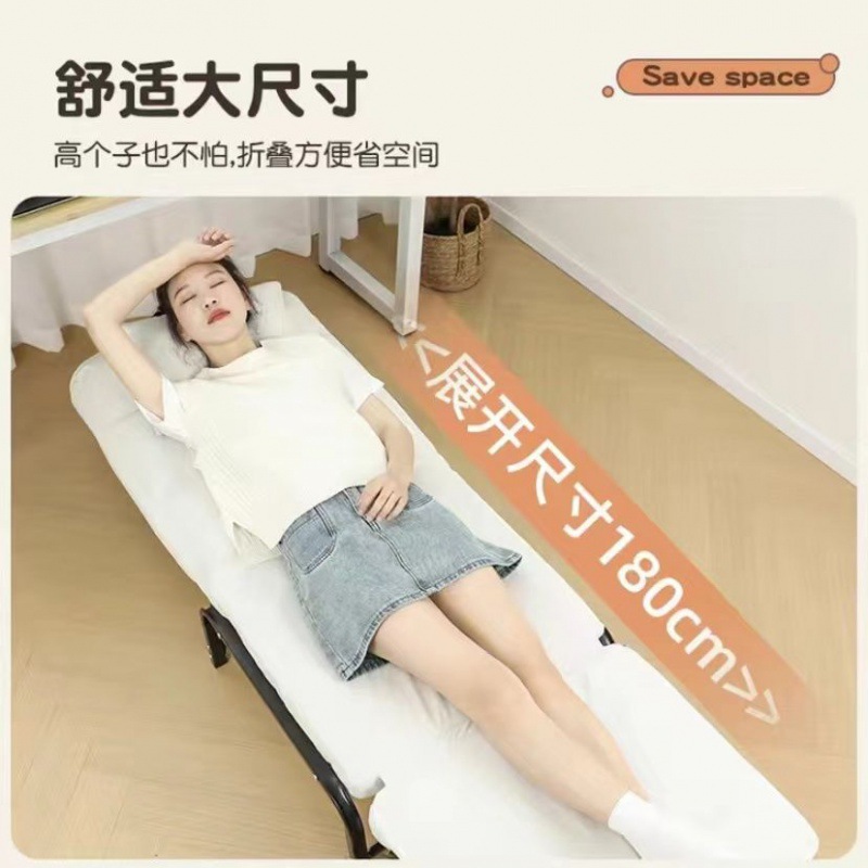 z2v folding lounge chair, office lunch break single bed, home multi-functional lazy sofa bed, dual-purpose chair folding 5