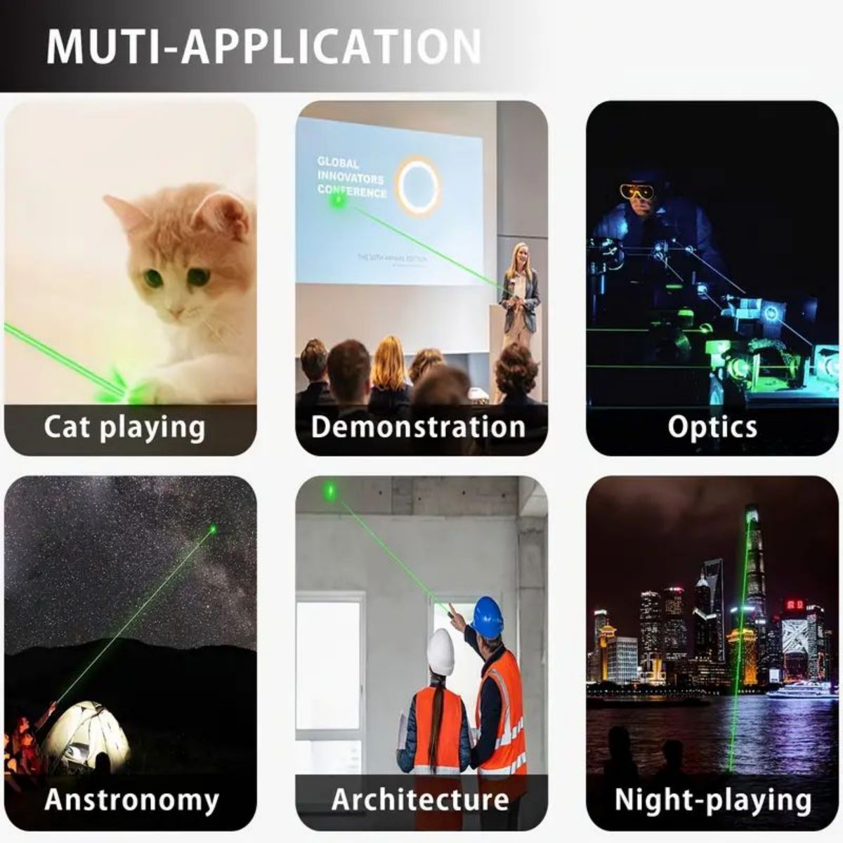 大功率绿光强光教学激光笔灯手电充电便携镭射炮满天星远射手电筒详情7