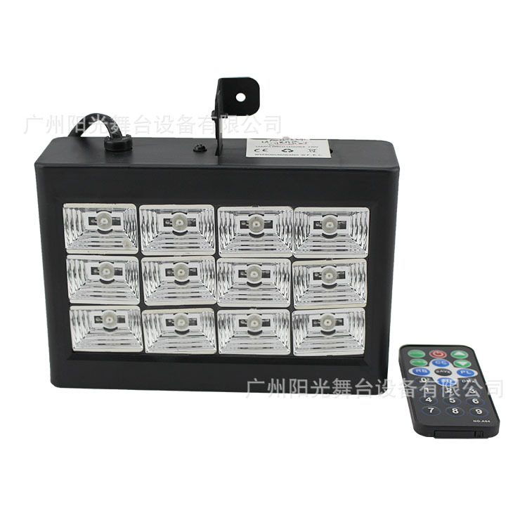 Manufacturers Wholesale Led Grille 12 Three-Color Voice Control Self-Walking Strobe Lights Ktv Bar Stage Strobe Lights Item Picture