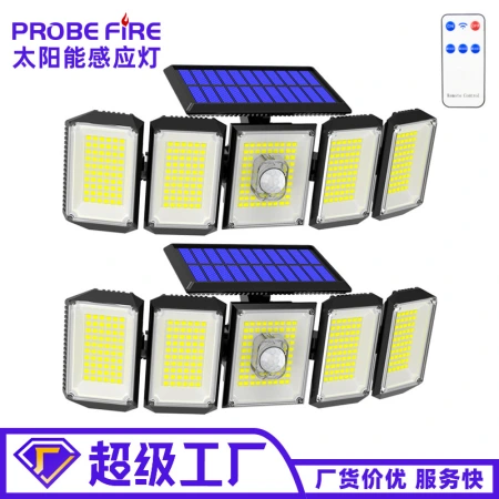 Cross-border new solar lamps, outdoor garden lamps, human-sensing garage street lamps, household fence solar wall lamps Cross-border new solar lamps, outdoor garden lamps, human-sensing garage street lamps, household fence solar wall lamps