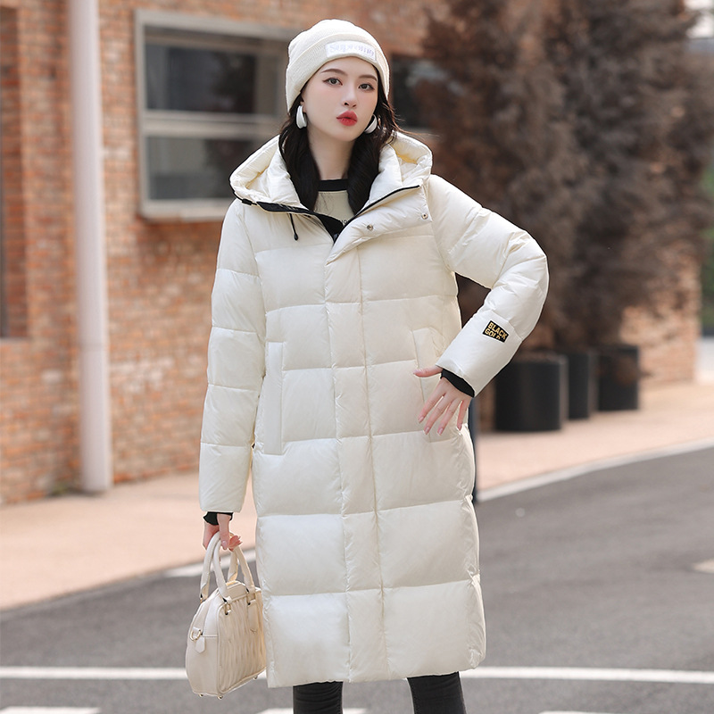 2023 Winter New High-End Down Jacket Women's Thick Slim Trend Fashion Thin Warm Medium Long Coat details Picture