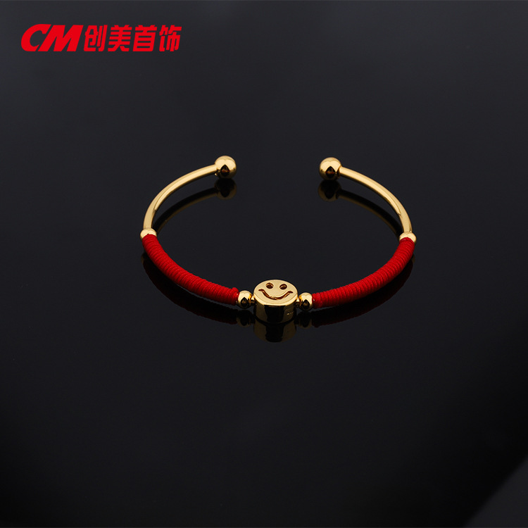 Chuangmei Jewelry hand-woven red string bracelet for the zodiac year, a fashionable couple's lucky bead New Year gift Application Scenario