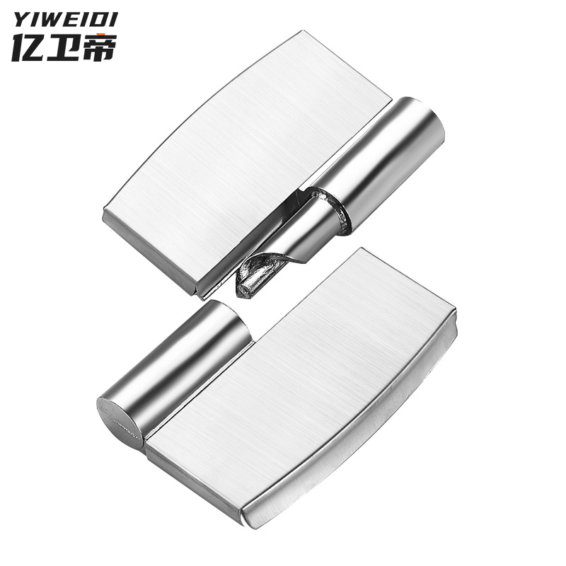 Bathroom partition hardware accessories, flat door and folding door hinges, 304 stainless steel, public toilet automatic closing door hinges Item Picture