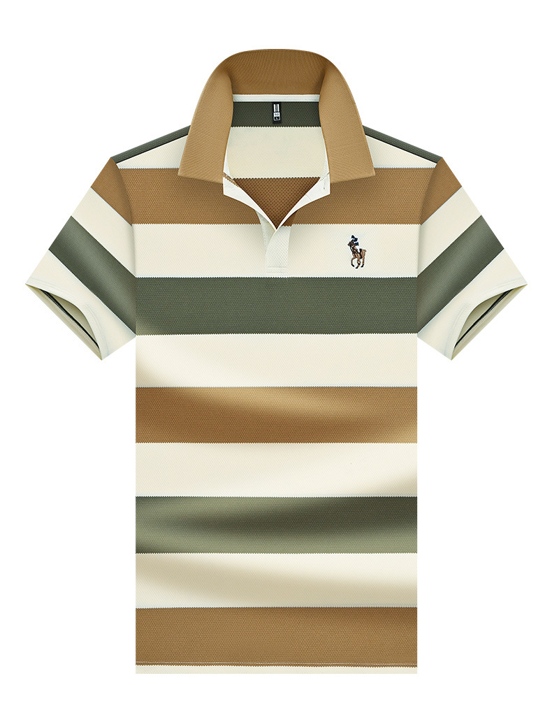 阿里直供短袖POLO衫简约翻领设计抗皱不起球日常通勤户外商务男士详情10