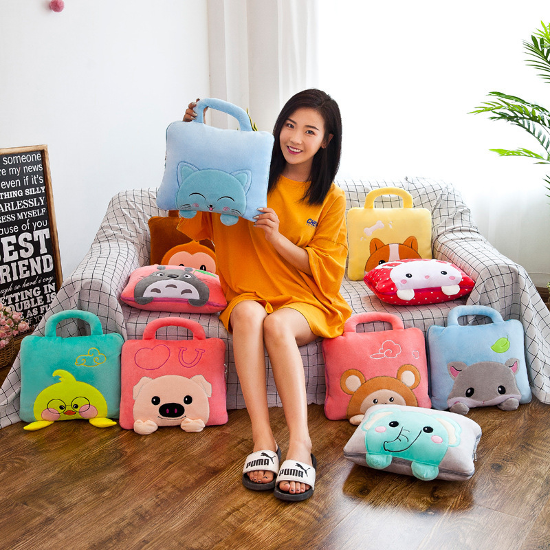 Creative Cartoon Portable Air Conditioning By Elephant Penguin Air Conditioning Blanket Home Throw Pillow Gift Logo Manufacturers Directly Supplied