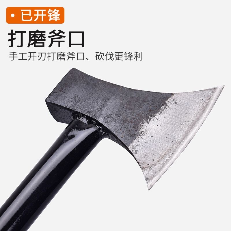 Factory direct sales of axes, household firewood splitting tools, all-steel outdoor tree cutting firewood tools, and small woodworking axes Specification image