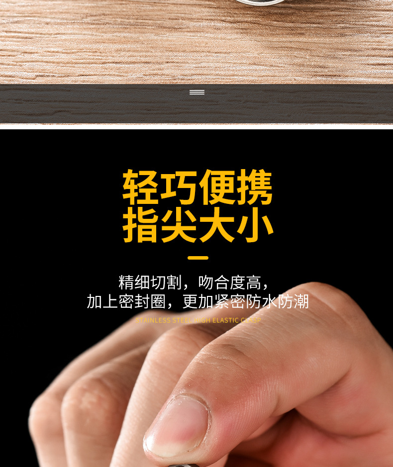 Cross-border new in-stock titanium alloy sealed warehouse portable waterproof medicine storage warehouse pill box pure titanium metal can pic 10