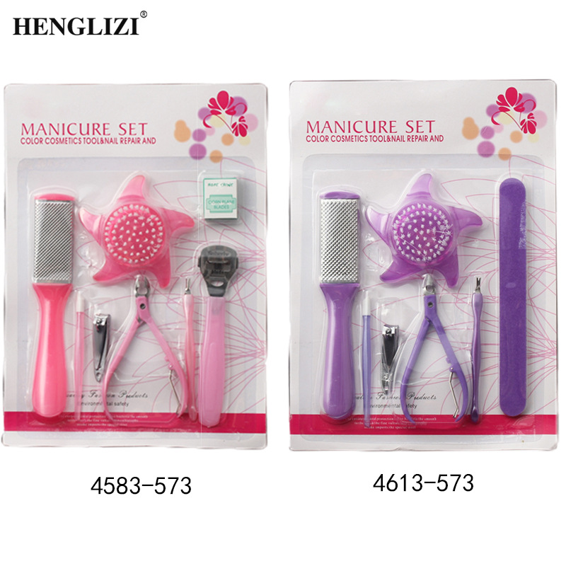 跨境新款 八件套脚跟磨脚皮神器 磨脚器 修脚工具足部护理套装